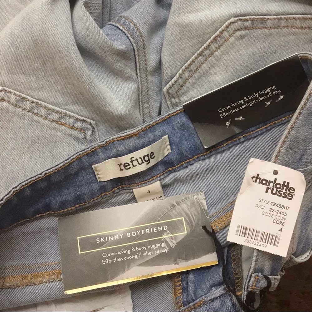 Refuge Skinny Boyfriend Blue Jeans Pants - Picture 4 of 4